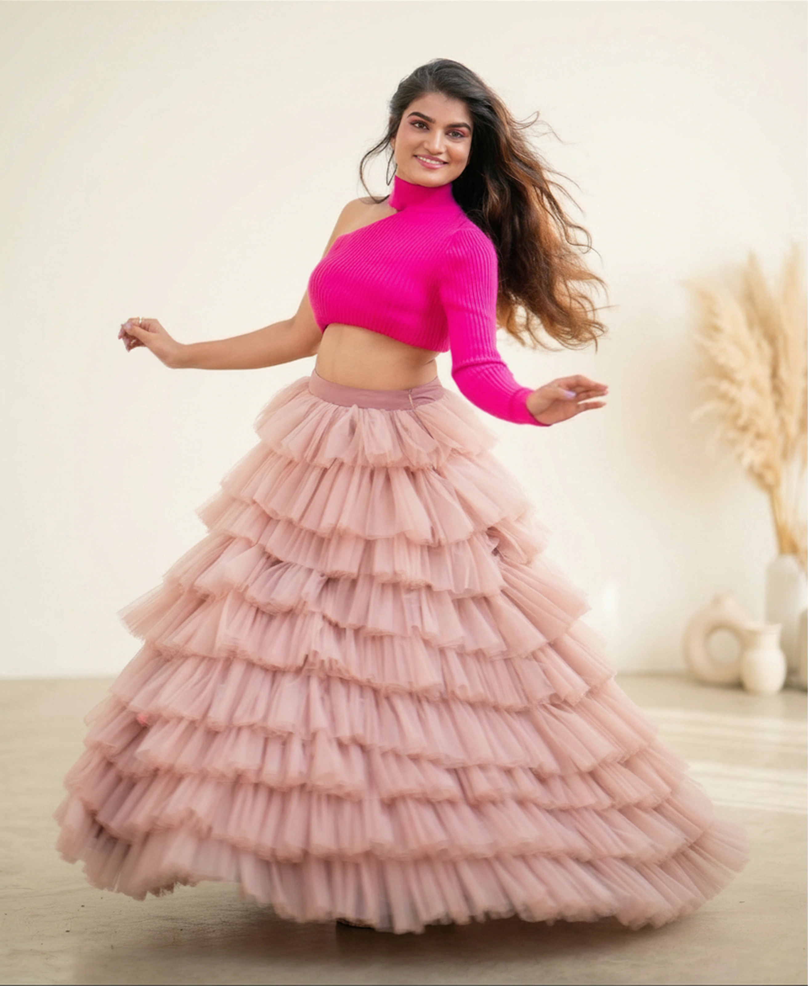 Blush Ruffle Muse